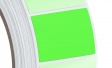 Luminescent colour labels green unprinted 