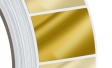 Metallised labels gold unprinted 