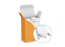 Boîte en carton à fond semi-automatique et onglets de verrouillage