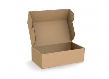Hinged-lid box - unprinted