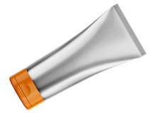 Laminato metallizzato, neutro - 50 mm - Tappo flip top