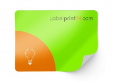 Carta fluorescente, VERDE, adesivo permanente