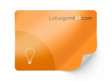 Carta fluorescente, ARANCIONE, adesivo permanente