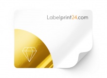 Labels with finishing