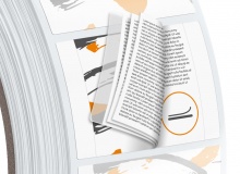 Booklet labels for flat containers