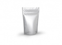 Standbodenbeutel Aluminium - silber