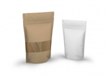 Unbedruckte Standbodenbeutel