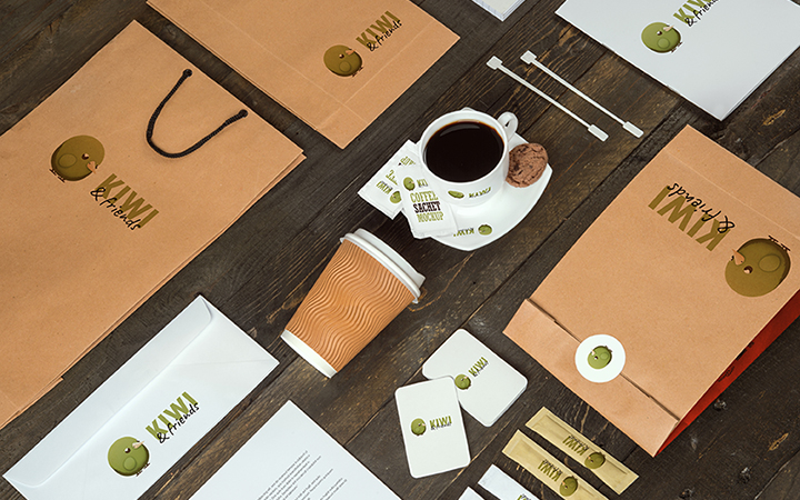 Kiwi Logo Aufdruck Kiwi Logo Aufdruck