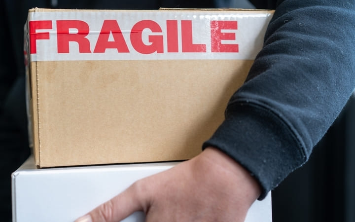 Kommunikationsfunktion Verpackung - Fragile Klebeband