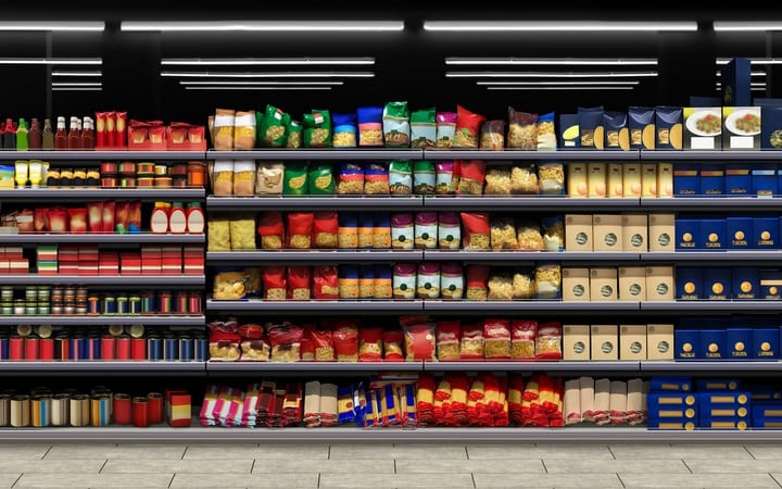 Marketingfunktion Verpackungen Supermarkt