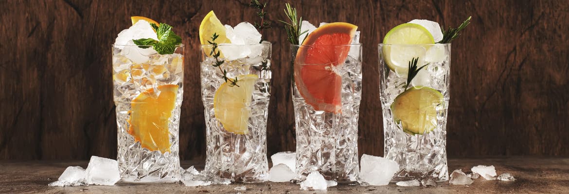 Gin-Etiketten