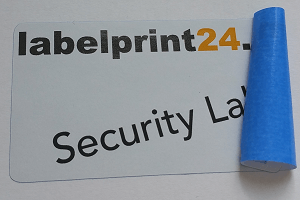 Etiquette inviolabel auto destructive Impression étiquettes inviolables à dos opaque - Étiquette de sécurité pas cher avec Labelprint24