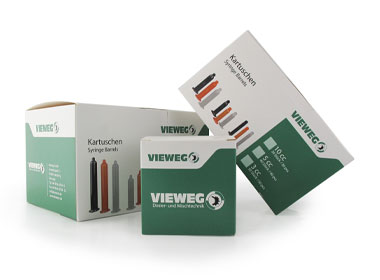 Boîte pliante avec rabat enfichable et rabat de sécurité pour les produits Vieweg
